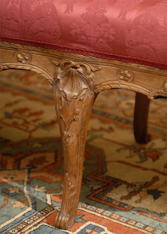 18th Century Early Louis XV Period Canape in Carved Beechwood, c. 1730 For Sale