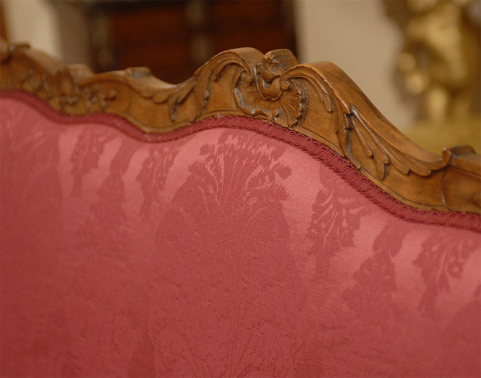 Upholstery Early Louis XV Period Canape in Carved Beechwood, c. 1730 For Sale