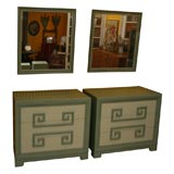 Pair 1940s Kittinger Chests with Mirrors