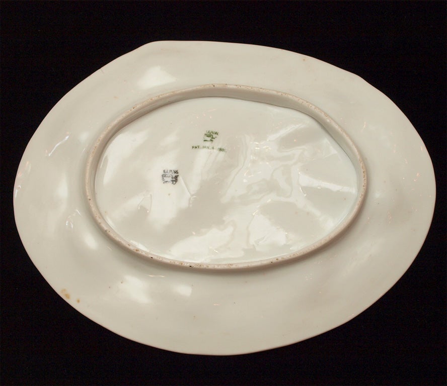 Antique Large Well Union Porcelain Works Oyster Plate 2