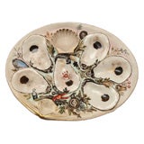 Antike große gut Union Porcelain Works Austern Teller