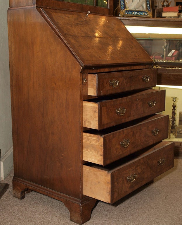 Burled Walnut Secretary 3