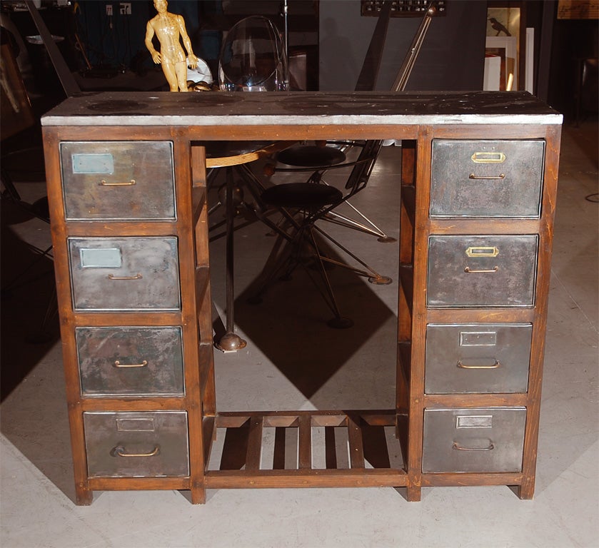 Industrial Cabinet with metal shelves