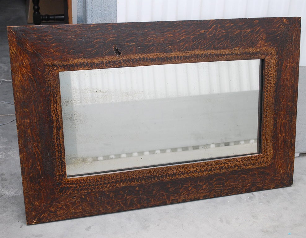 Faux Grain Mirror