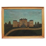 American Primitive Country House Painting