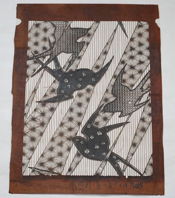 KATAGAMI, Old Stencil Paper