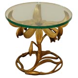 Gold Leafed Flower Tables Gold Leafed Flower Tables