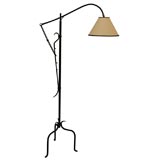 Jacques Adnet Metal Floor Lamp