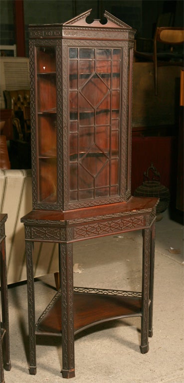 Pair of Corner Display Cabinets 2