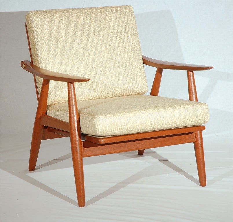 Danish Pair of Hans Wegner GE270 Arm Chairs