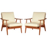 Pair of Hans Wegner GE270 Arm Chairs