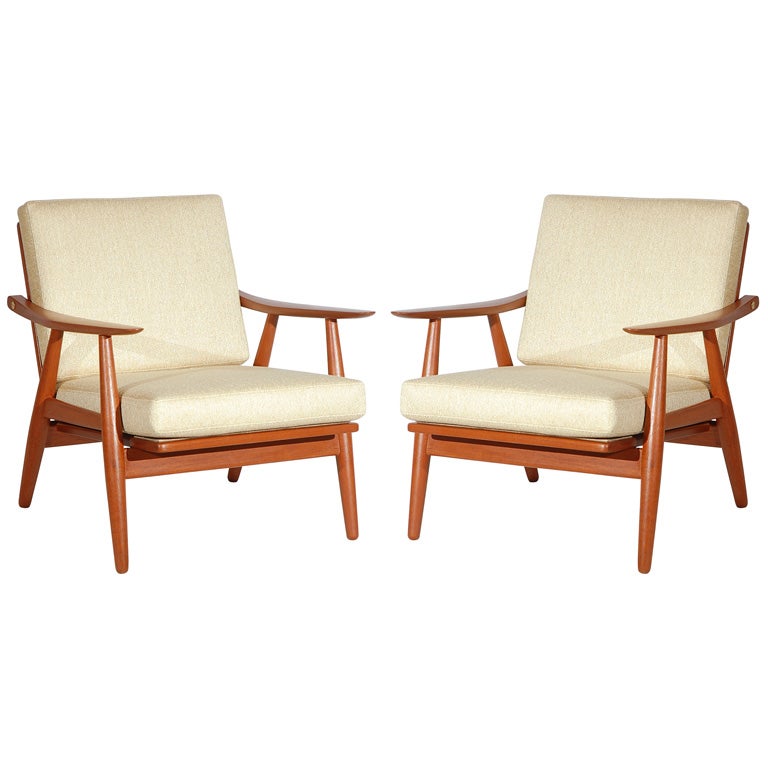 Pair of Hans Wegner GE270 Arm Chairs