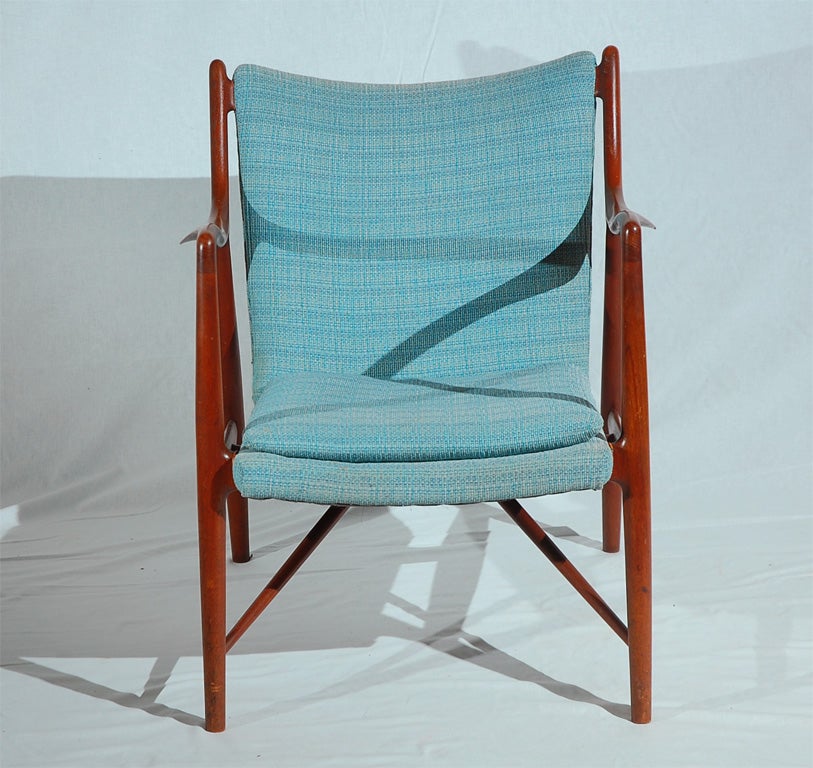 Finn Juhl NV 45 chair designed in 1945 and produced by Niels Vodder.
