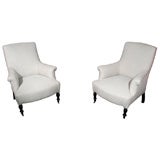 A Pair of Edwardian Upholstered Chairs