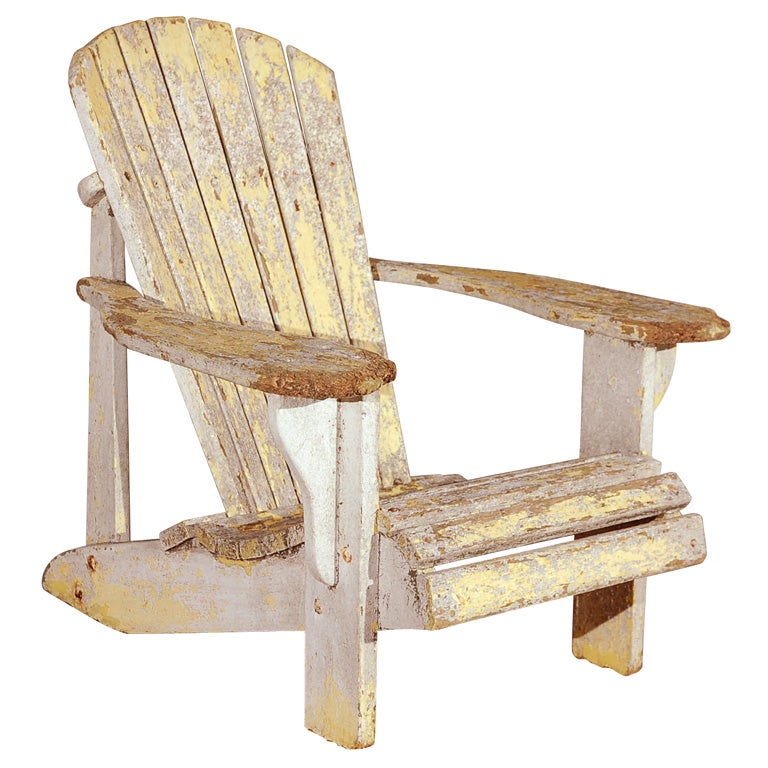 1930'S CHILD'S ADIRONDACK CHAIR IN ORIGINAL PAINT