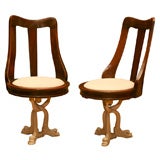 Antique Regency Style Swiveling Chairs