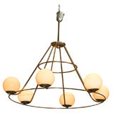 Thin Brass Ring Chandelier