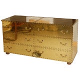 Six-Drawer Brass Dresser By Sarreid