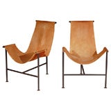 Pair Of Leather Sling Chairs