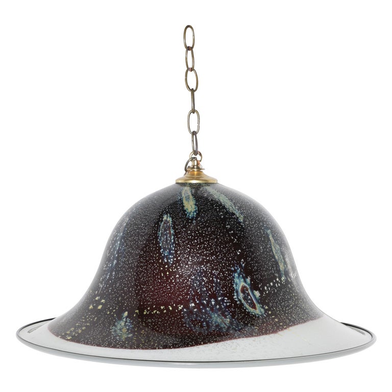 Murano glass pendant chandelier For Sale