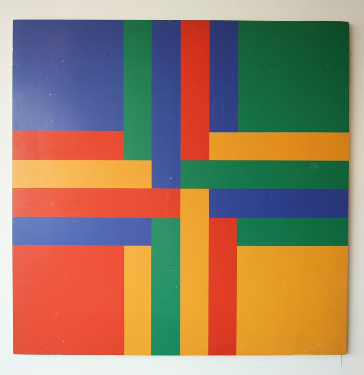 Swiss artist Richard Paul Lhose...Four Interrelated Colour groups 1968..serigraphie made in Germany..number 242/2000<br />
Xart collection
