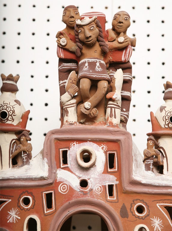 Fabulous Ceramic Giant South American Craft Cathedral 1