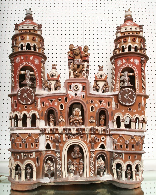 Fabulous Ceramic Giant South American Craft Cathedral 2