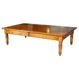 C.1840 Large English Tiger Oak Coffee Table