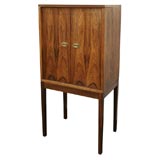 Vintage Rosewood 
Brass Pipe Cabinet by Henning Korch