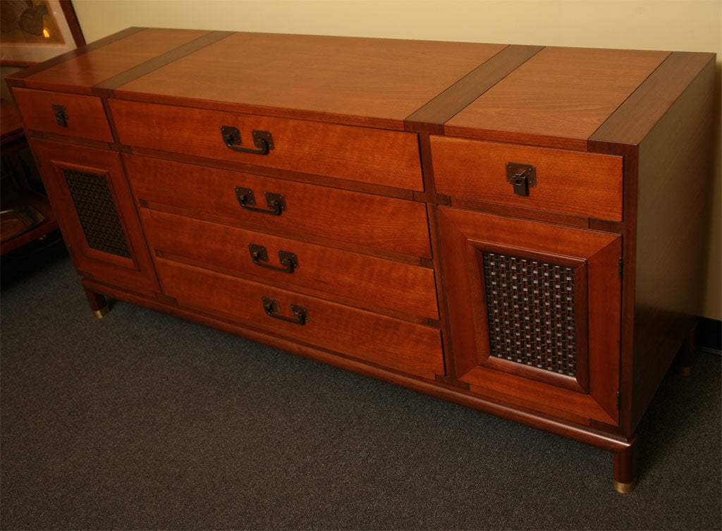 Mid-Century Modern Fine Bert England Walnut Sideboard for Johnson Furniture