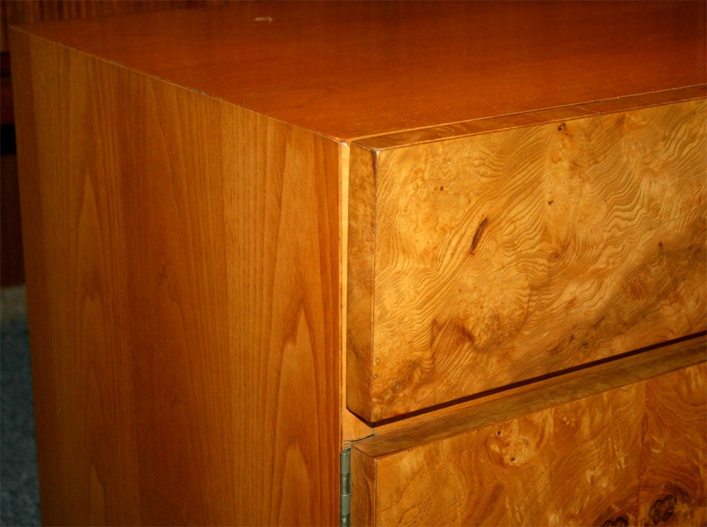 Late 20th Century Burl Veneer Sideboard