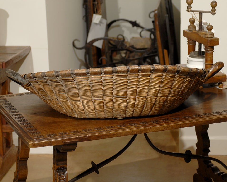19th Century French Winnowing Basket 2