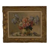 19th Century French Framed Floral Still Life Painting