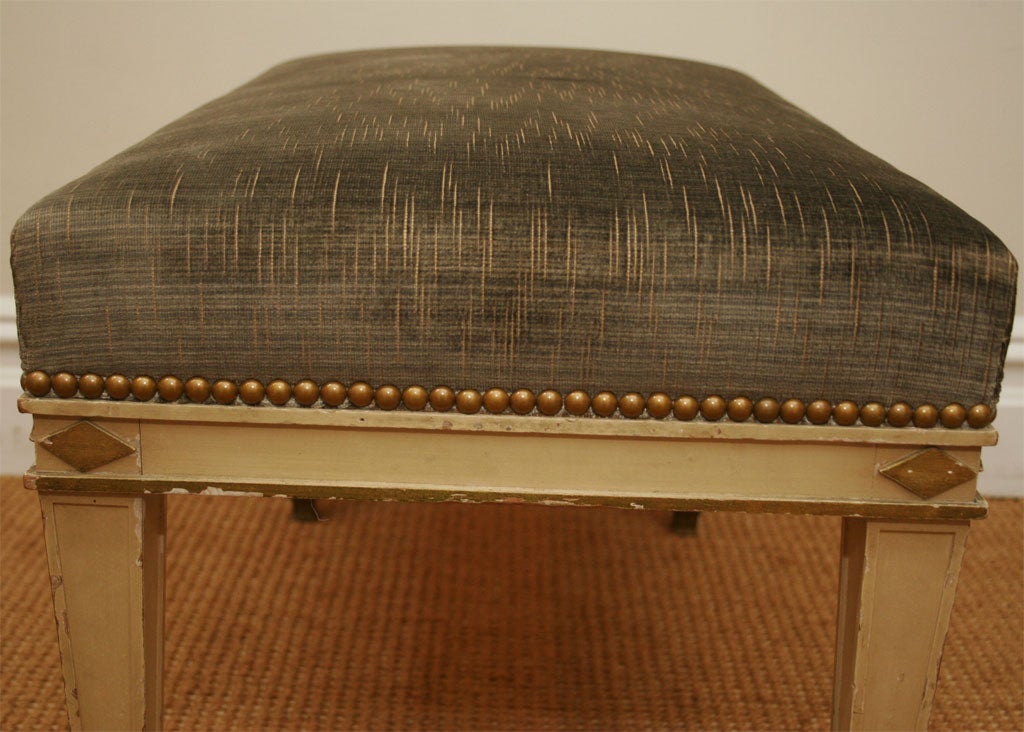 Directoire Style Painted & Parcel Gilt Tabouret by Maison Jansen