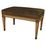 Directoire Style Painted & Parcel Gilt Tabouret by Maison Jansen