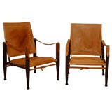 Pair of Kaare Klint "SAFARI" Chairs