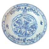 Blue and white  antique charger