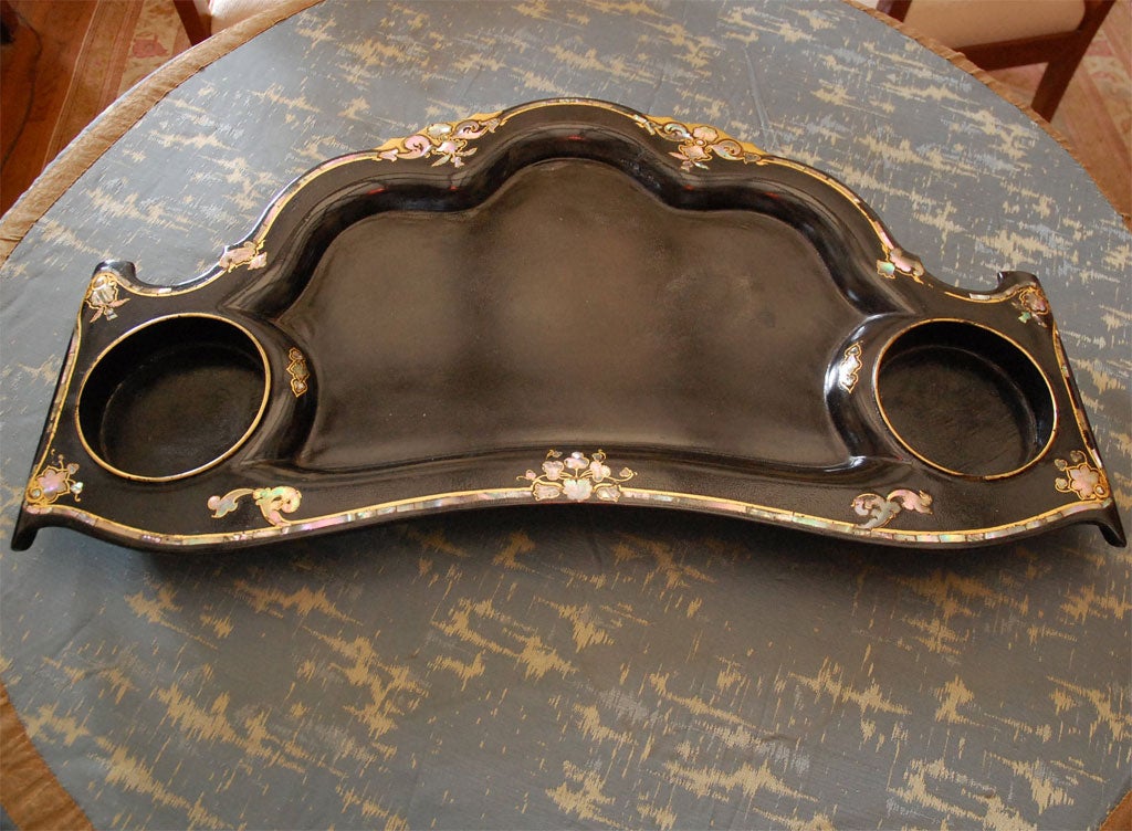 Victorian champagne tray by R. Redgrave for Jennens & Bettridge