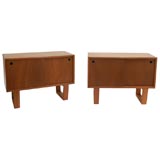 Pair of Handmade Cabinets with Cedar Shelves