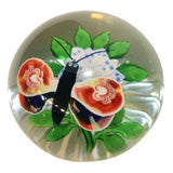 Baccarat Butterfly Over Flower