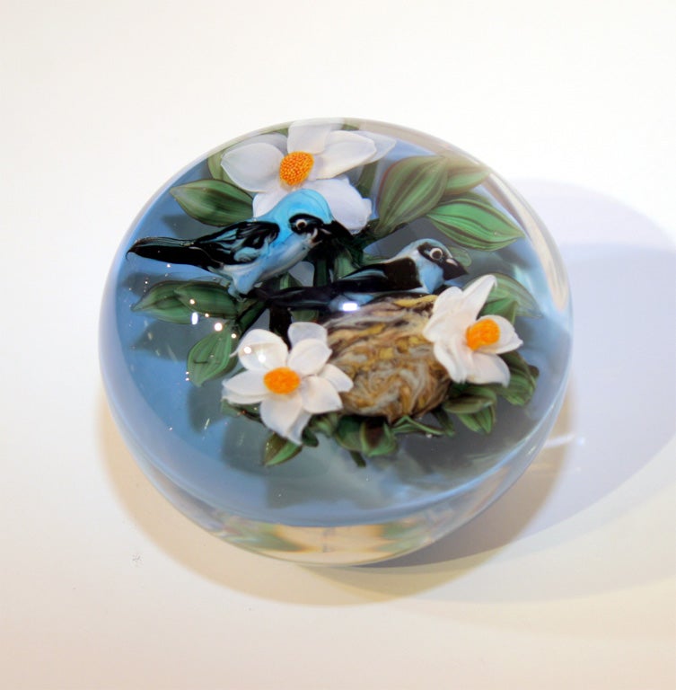 Rick Ayotte Mountain Bluebirds Paperweight