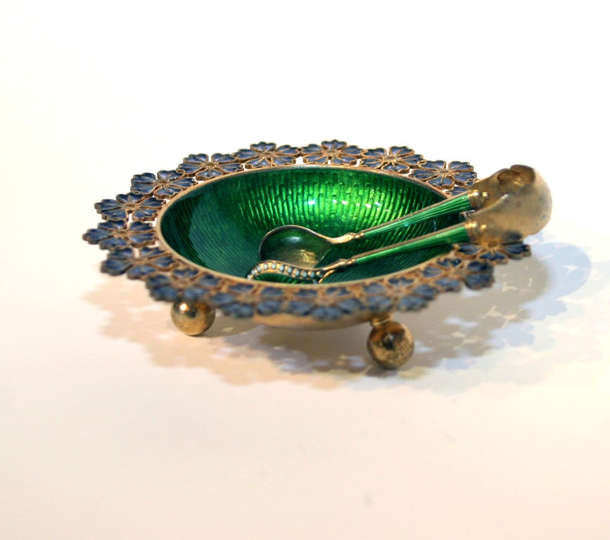 Norwegian Footed Bowl & Tongs