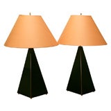 Pair of Pyramid lamps