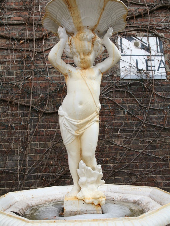 American Victorian Cast Iron Fountain 3