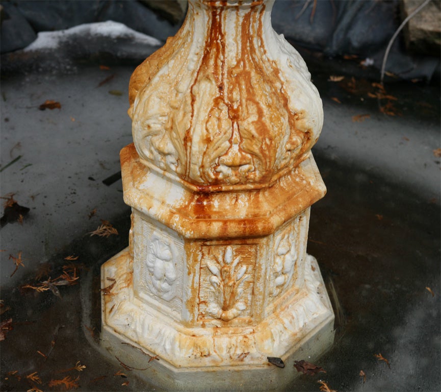 American Victorian Cast Iron Fountain 5