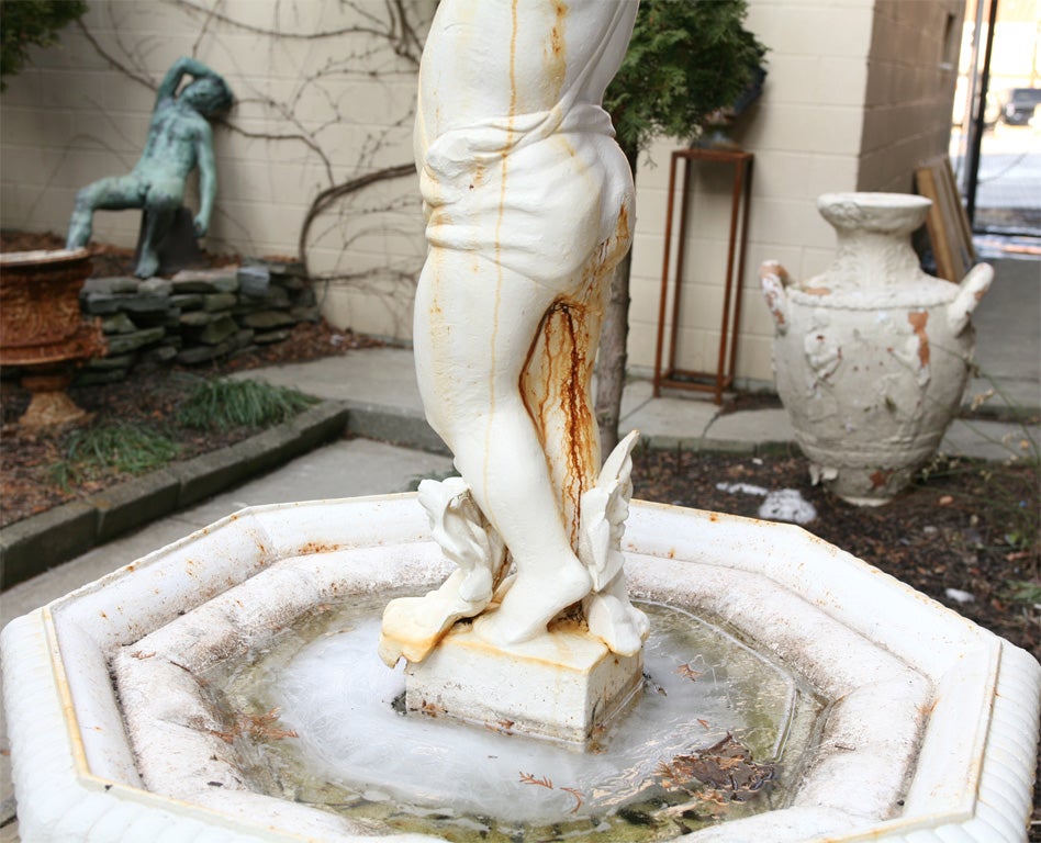American Victorian Cast Iron Fountain 6