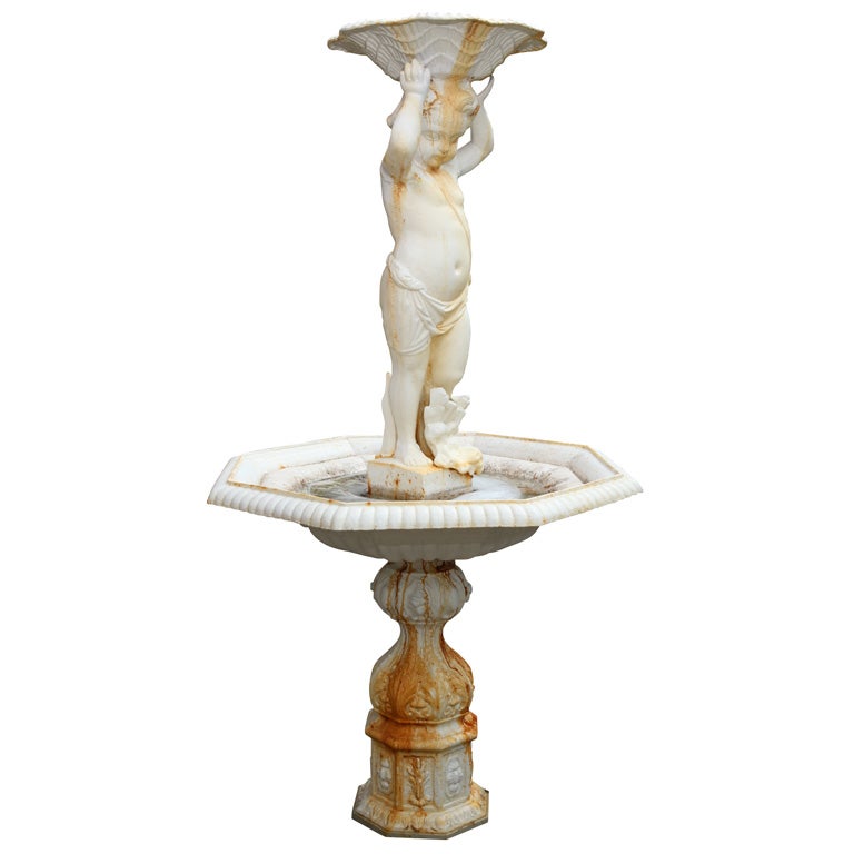 American Victorian Cast Iron Fountain