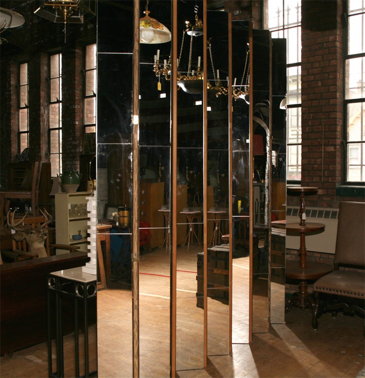 Vintage 70's mirrored Screen