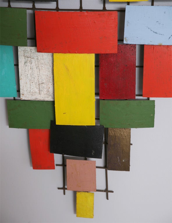 Mid-20th Century 1960's Metal Wall Sculpture