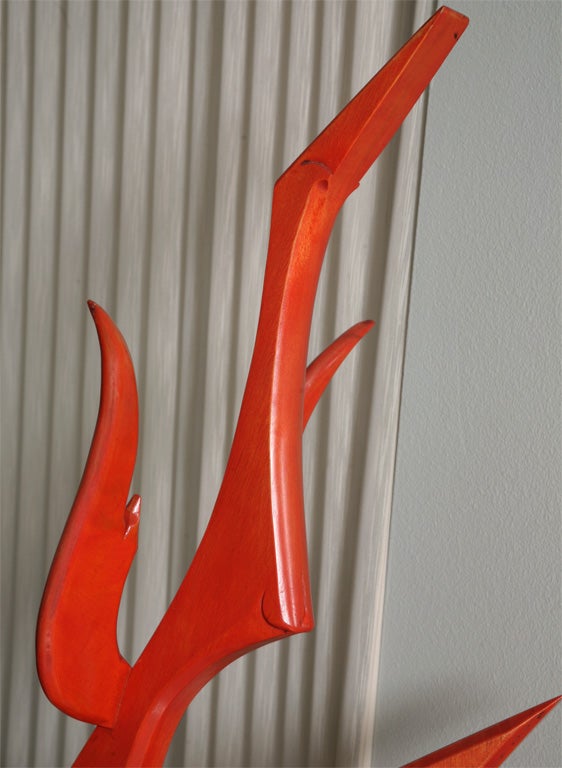 Modern Dance of the Red Phoenix  signed  A.  Cypen Lubitsh For Sale